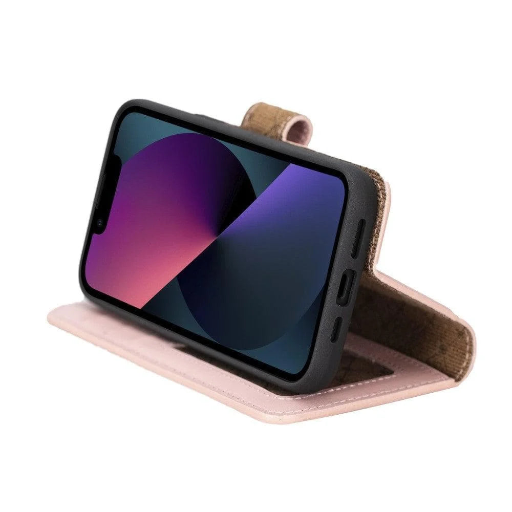 Magic I Phone 14 Colorful Leather Detachable Wallet Case