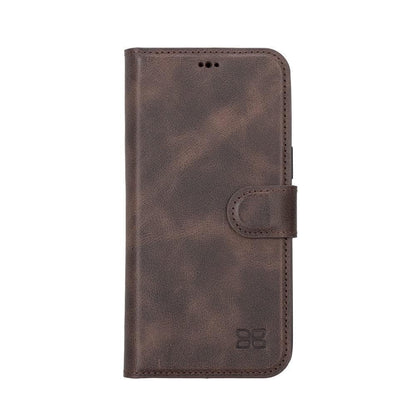 Bouletta Apple iPhone 14 Series Detachable Leather Wallet Case Darker Color - MW