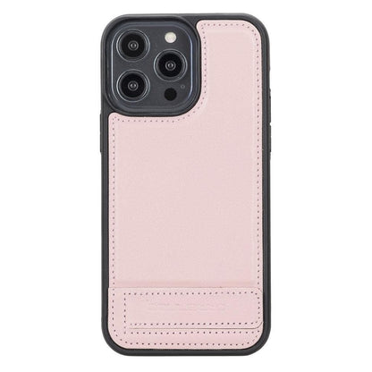 Bouletta Apple iPhone 14 Series Leather Back Cover with Stand iPhone 14 Pro Max / Pink
