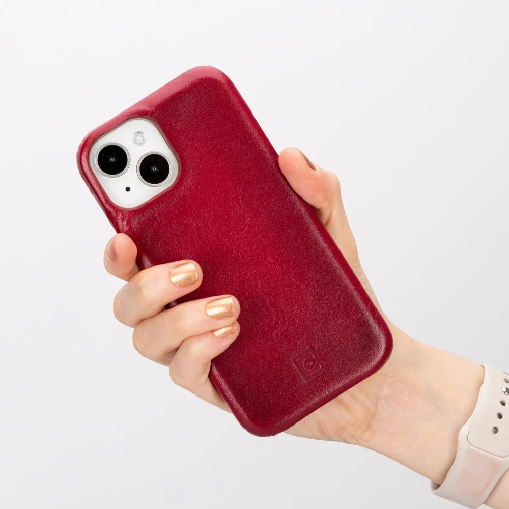 Bouletta Apple iPhone 15 Series Full Leather Coating Back Cover