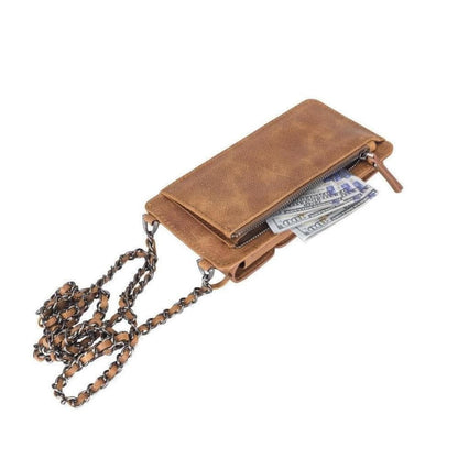 Avjin Crossbody Leather Bag Compatible with Phones up to 6.9"