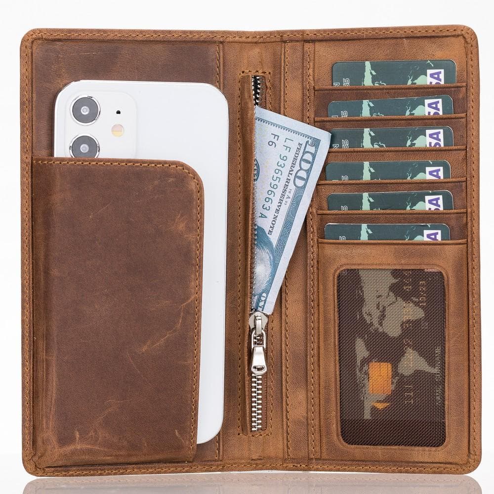 Evra Universal Leather Wallet Case 7"