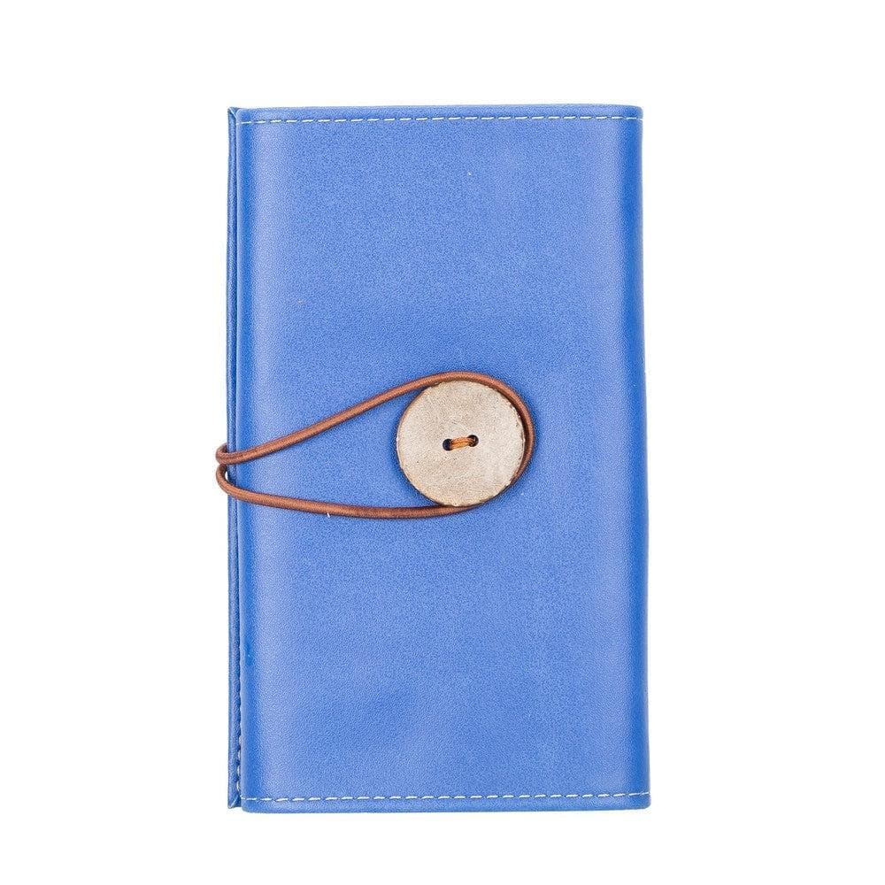 Geniun Leather Business Orginizer Sax Blue Bouletta