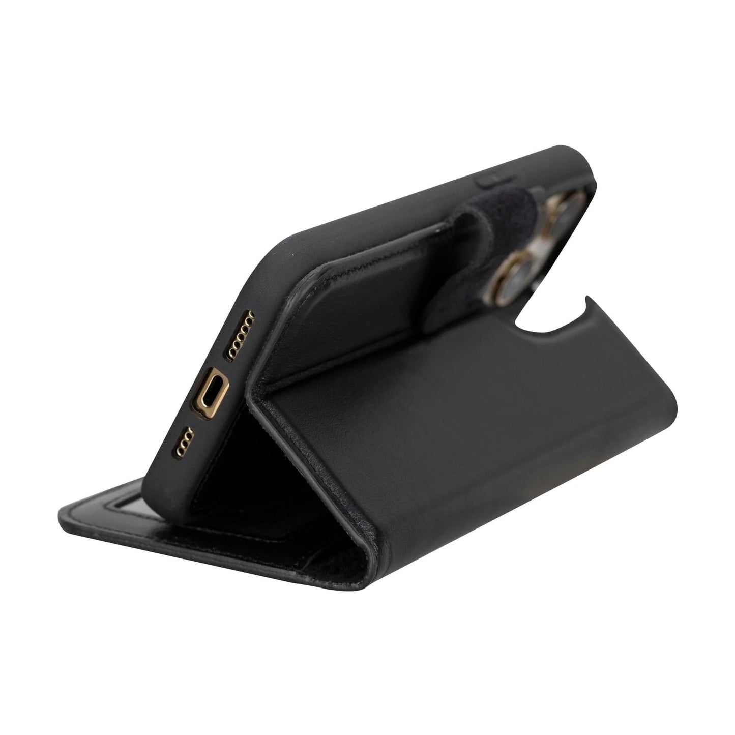 iPhone 15 Series Leather Wallet Case Tan / iPhone 15 Pro Max