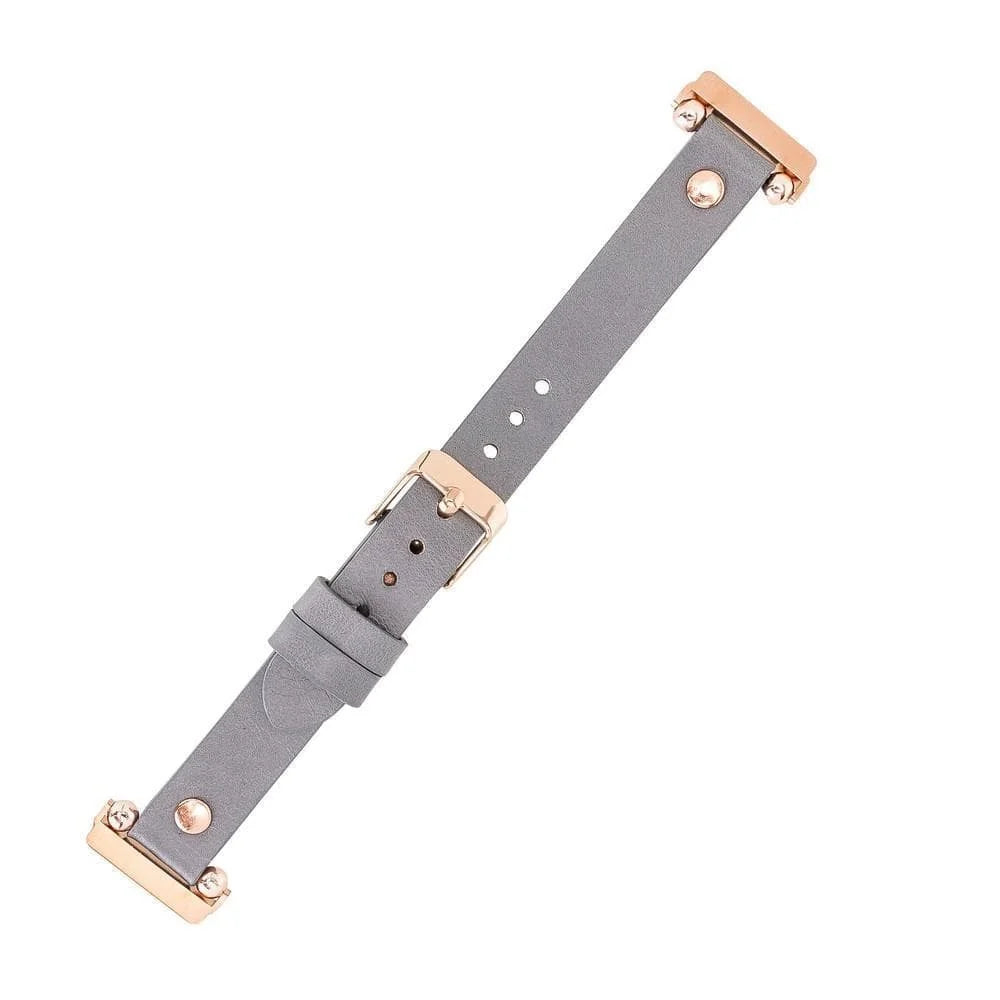Leather Apple Watch Bands - Ferro Gold Trok Style V6