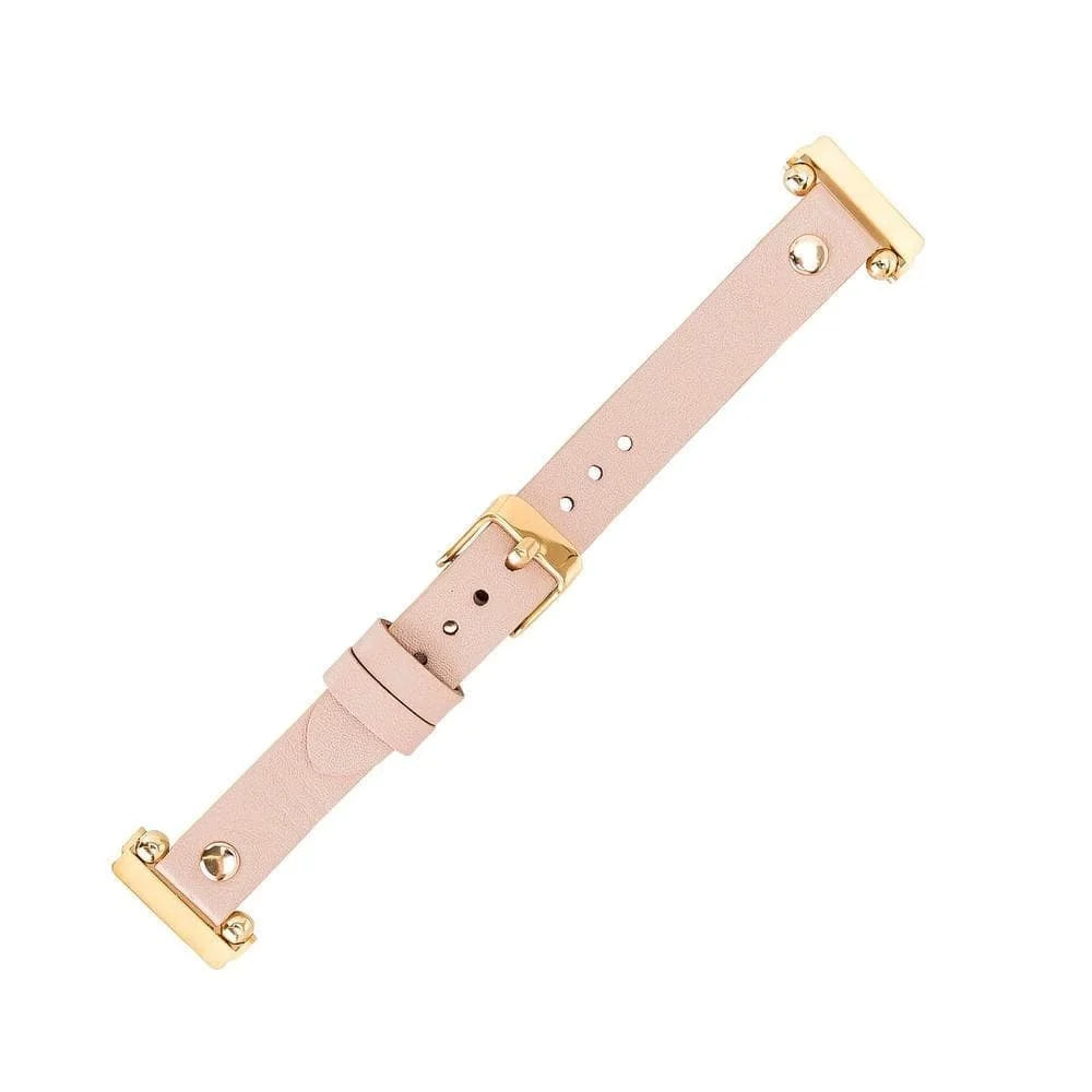 Leather Apple Watch Bands - Ferro Gold Trok Style RST1