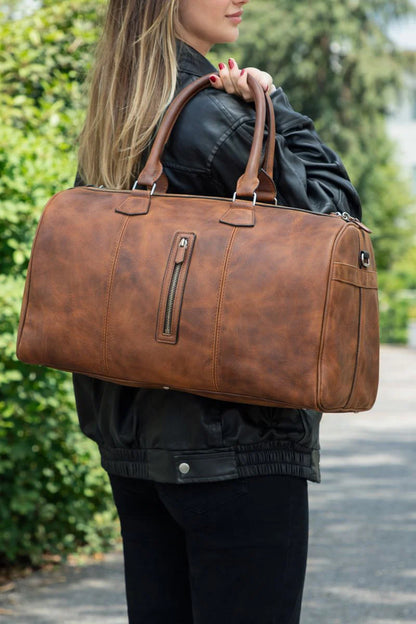 Dolly Leather Weekend Duffle Bag
