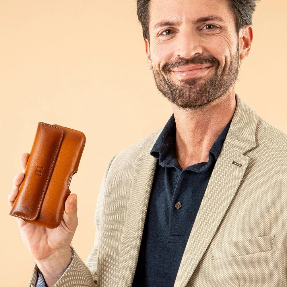 Waist Belt Attachable Leather Case for Men