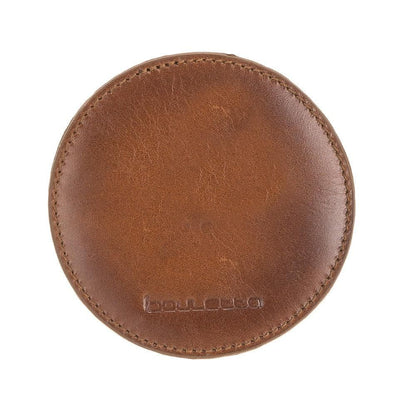 Bouletta Divine Geniun Leather Handmade Cup Coaster Rustic Tan