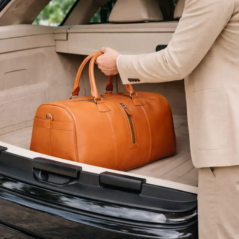 Dolly Leather Weekend Duffle Bag