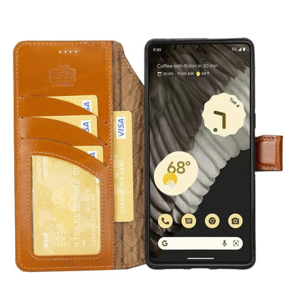 Bouletta Google Pixel 7 Series Leather DetacHable Wallet Cases Google Pixel 7 Pro / Brown