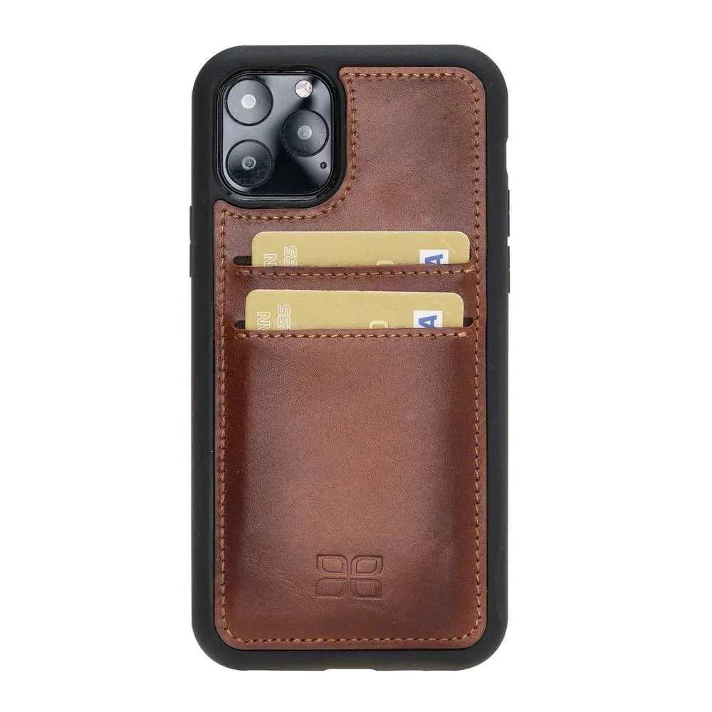 Bouletta Bouletta Flexible Leather Back Cover With Card Holder for iPhone 11 Series iPhone 11 Promax / Brown