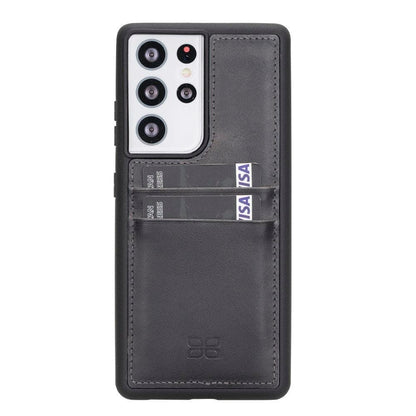 Bouletta Flex Cover Back with Card Holder Leather Cases for Samsung Galaxy S21 Series