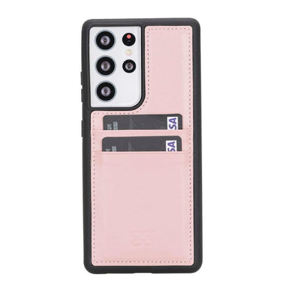 Bouletta Flex Cover Back with Card Holder Leather Cases for Samsung Galaxy S21 Series