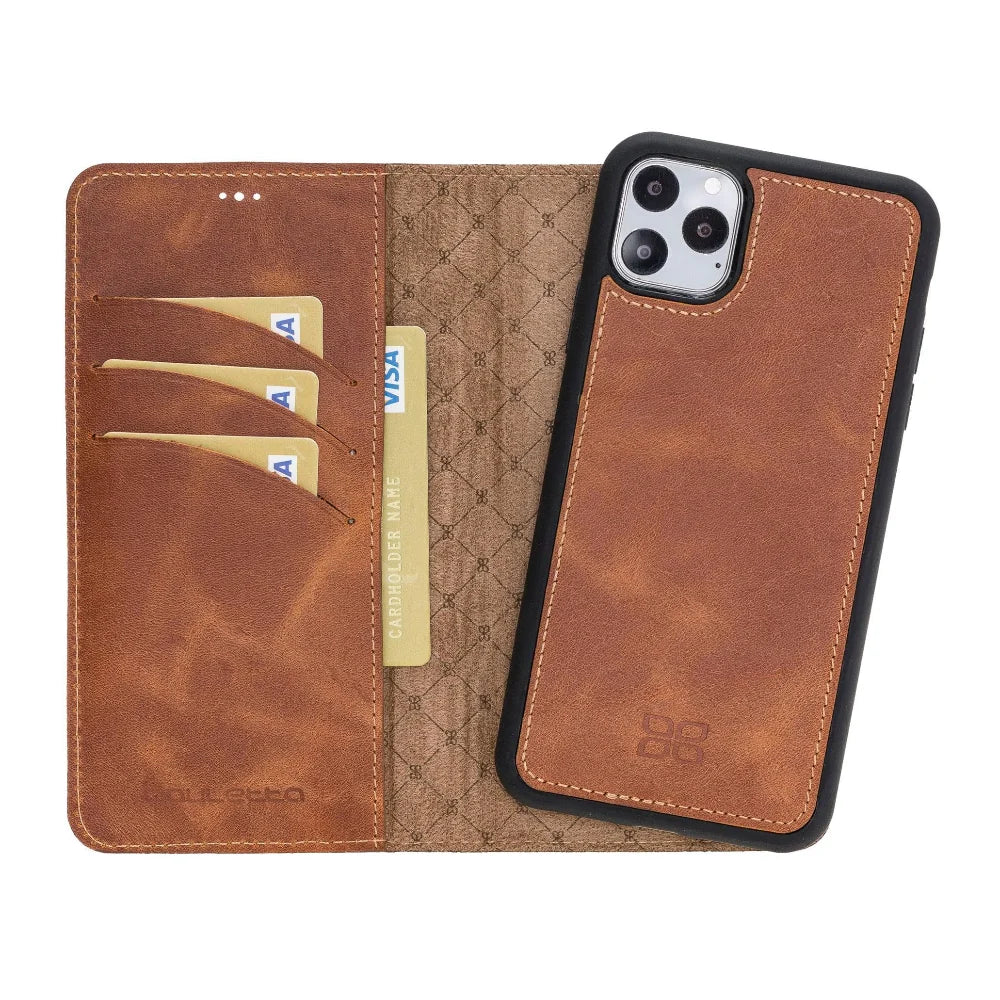 Bouletta Magnetic Detachable Leather Phone Case for Apple iPhone 11 Series iPhone 11 Pro Max / Vegetal Tan