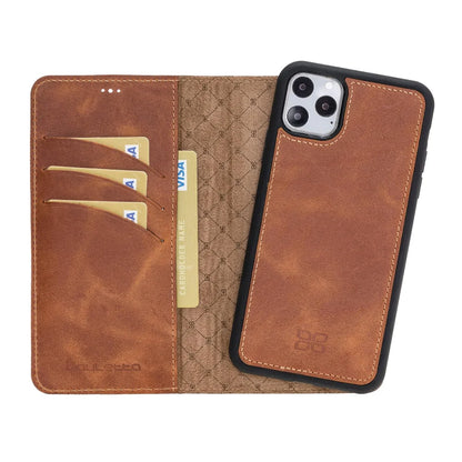 Bouletta Magnetic Detachable Leather Phone Case for Apple iPhone 11 Series iPhone 11 Pro Max / Vegetal Tan