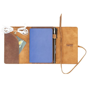 Bouletta Nanny Luxury Genuine Leather Agenda Cover - S/M/L Sizes Antic Brown / S