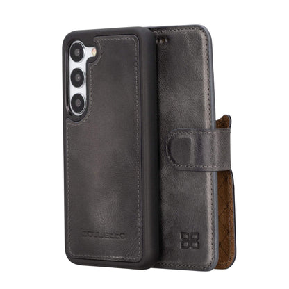 Bouletta Samsung Galaxy S23 Series Leather Wallet Cases - MW Galaxy S23 Plus / Gray