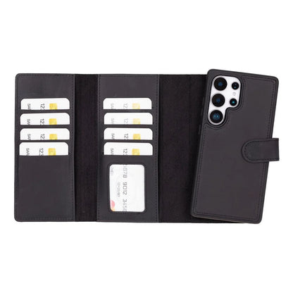 Santa Samsung Galaxy S25 Ultra Leather Detachable Wallet Case