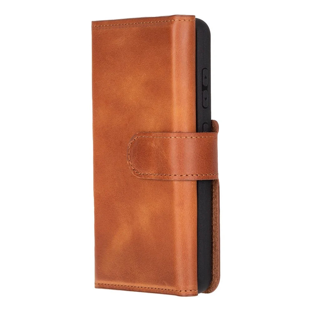 Santa Samsung Galaxy S25 Leather Detachable Wallet Case