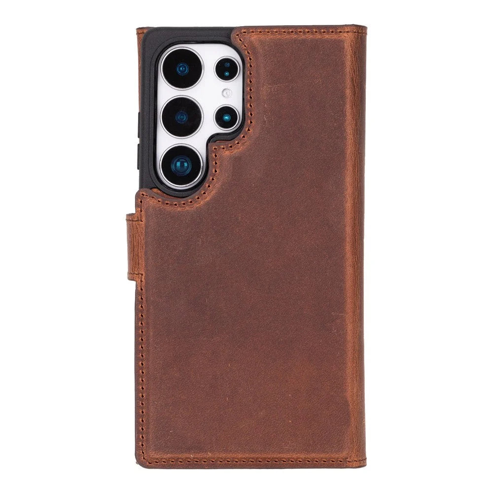 Santa Samsung Galaxy S25 Ultra Leather Detachable Wallet Case